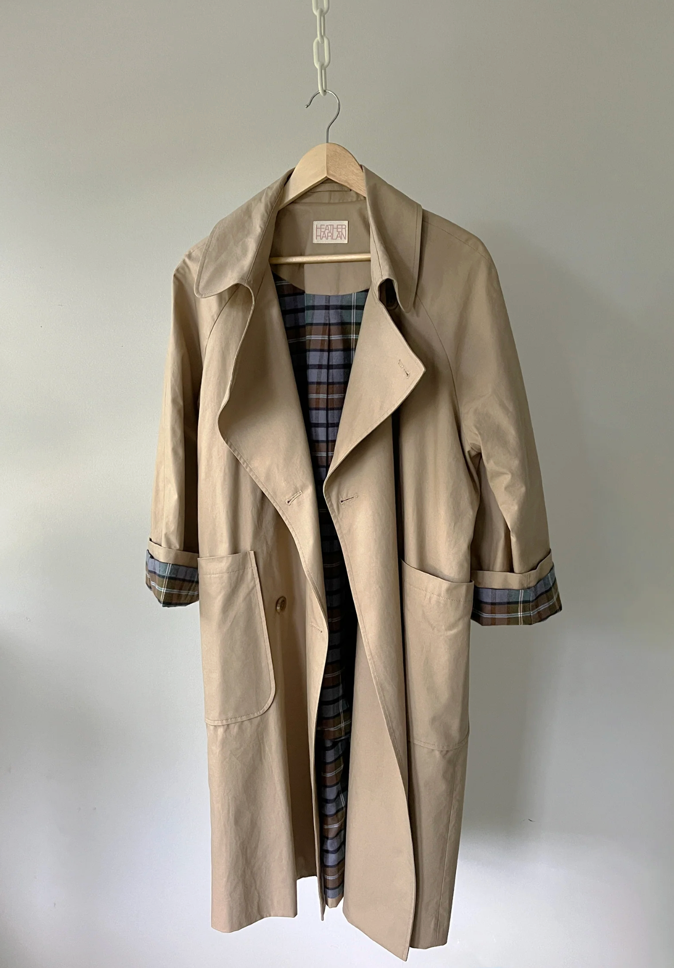 Flannel lined trench coat camel | Heather Harlan | MARKET