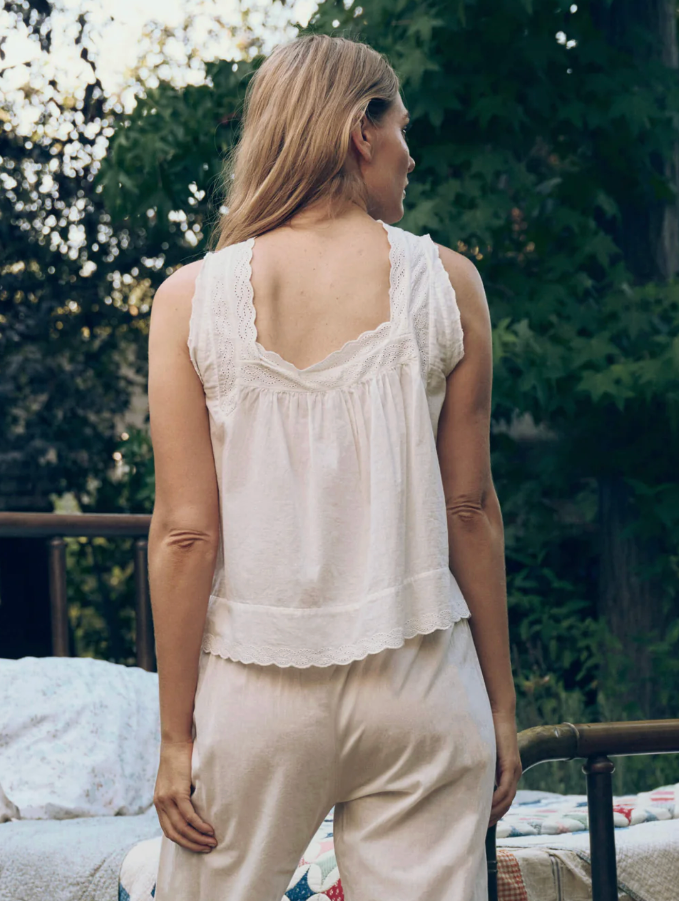Eyelet tank white | The Great | MARKET