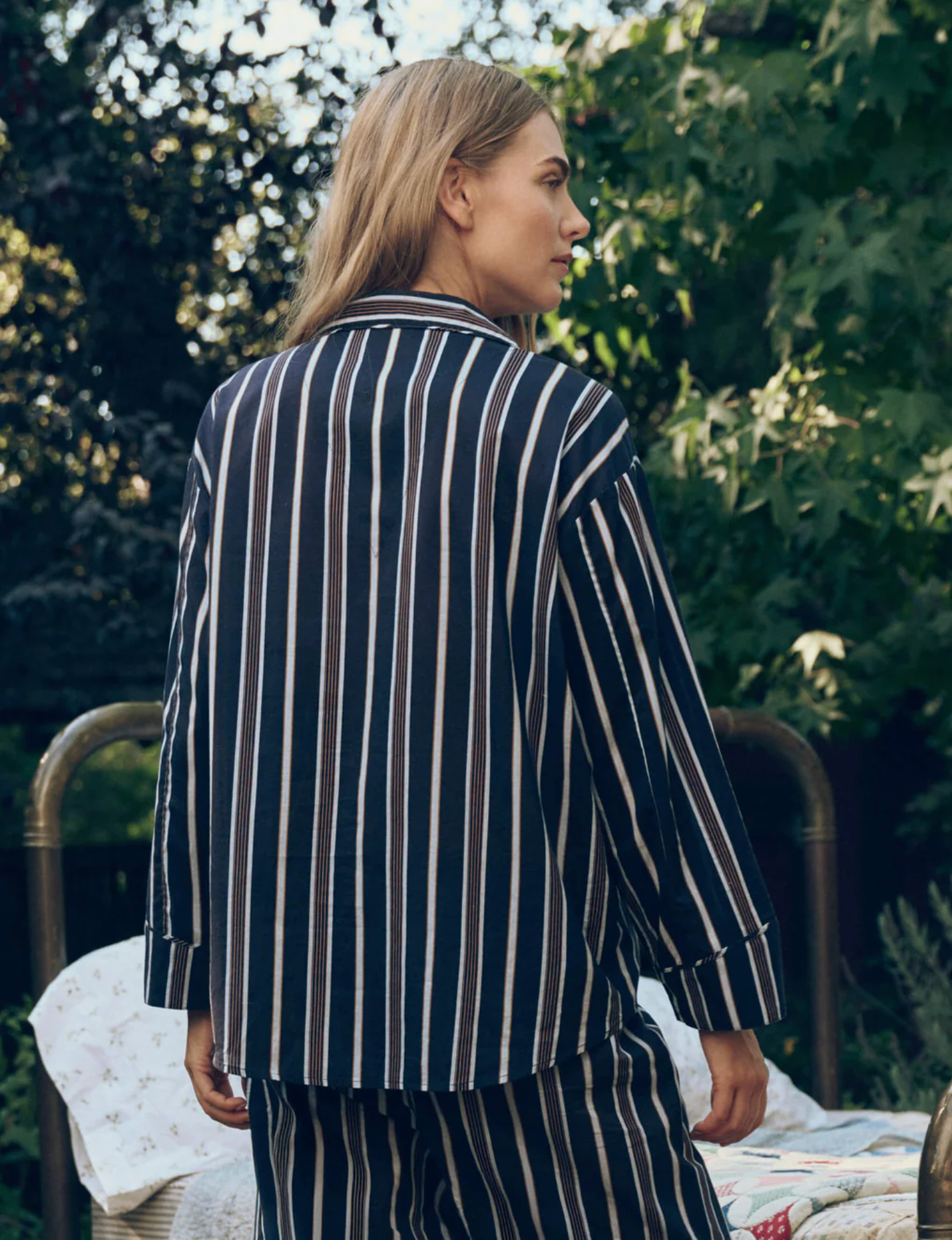 Pajama shirt stripe | The Great | MARKET