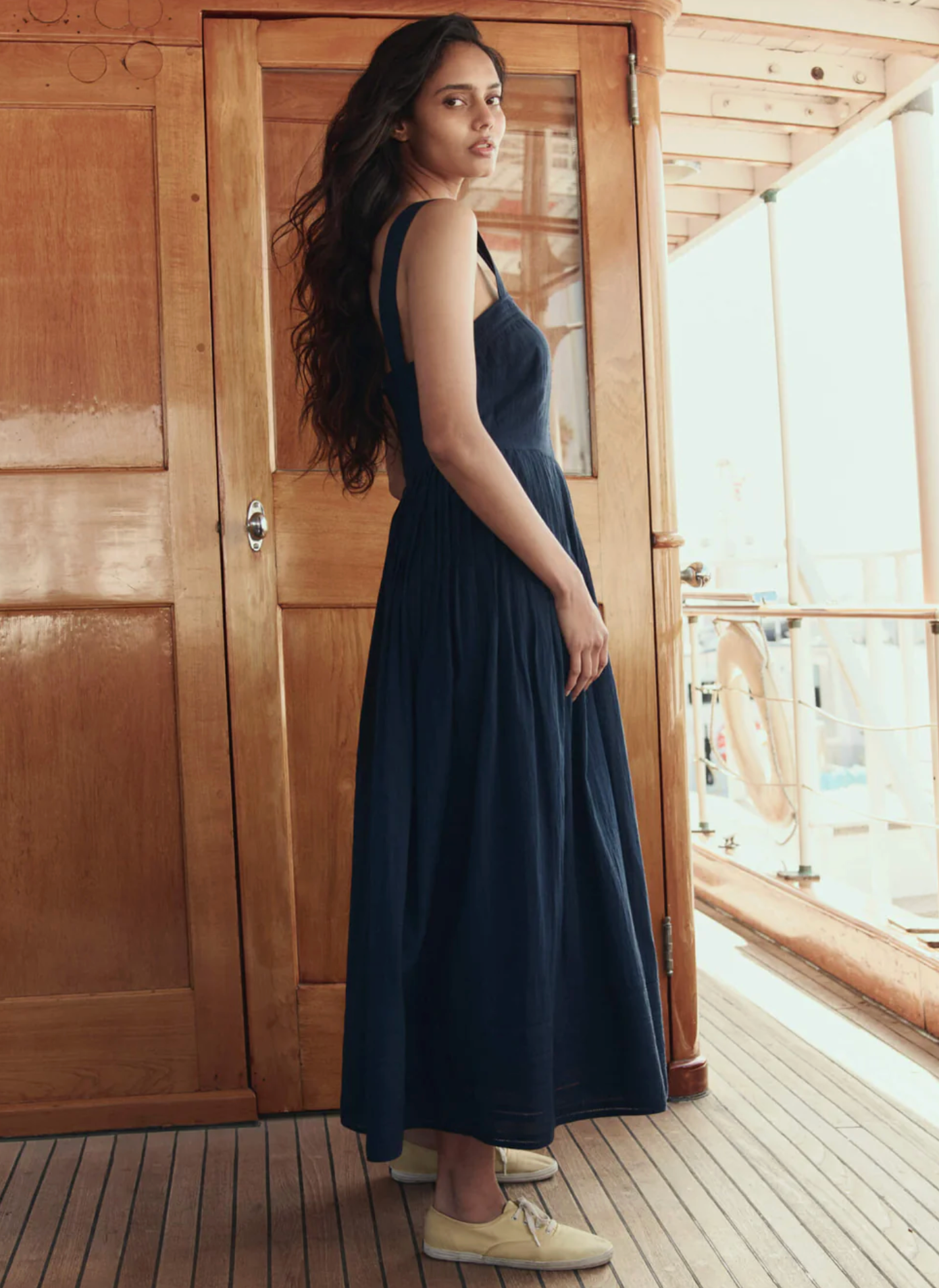 Daybreak dress navy | The Great | MARKET