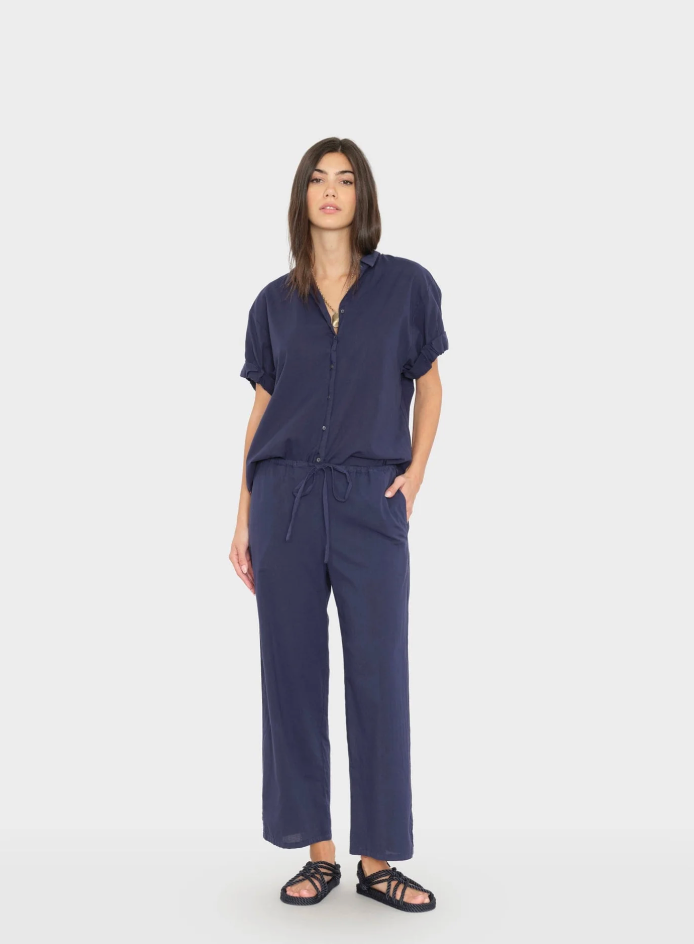 Olson pant solid navy | Xirena | MARKET
