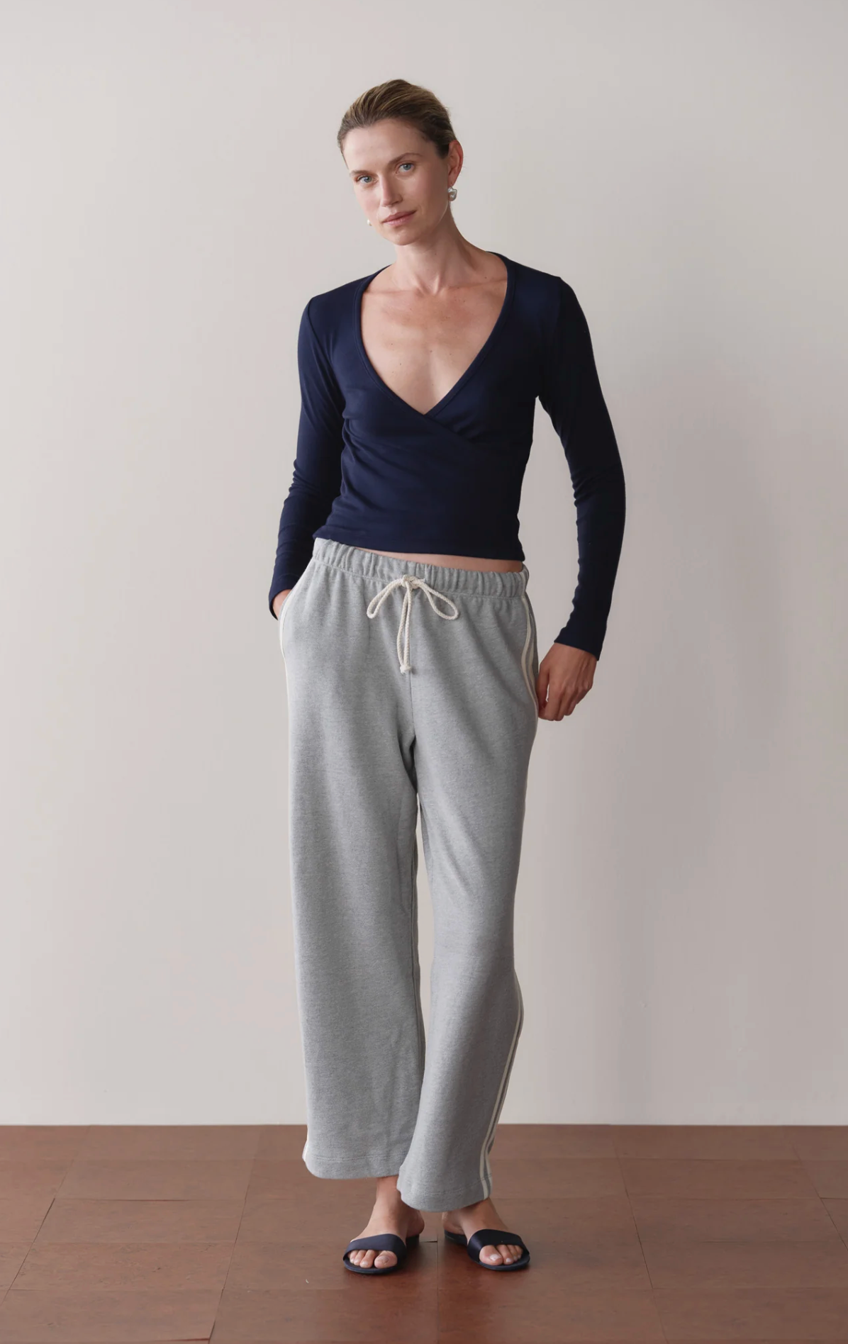Eco terry stripe h grey | Donni | MARKET