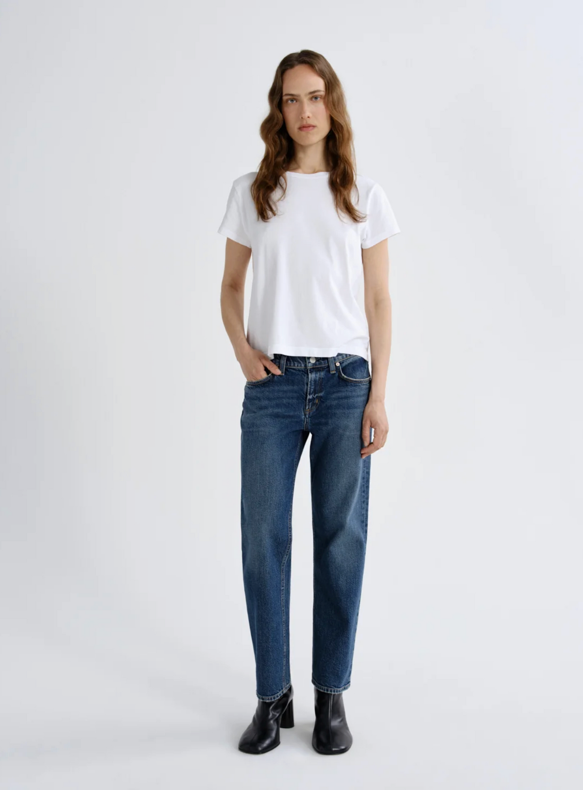 Long line adine tee white | Agolde | MARKET