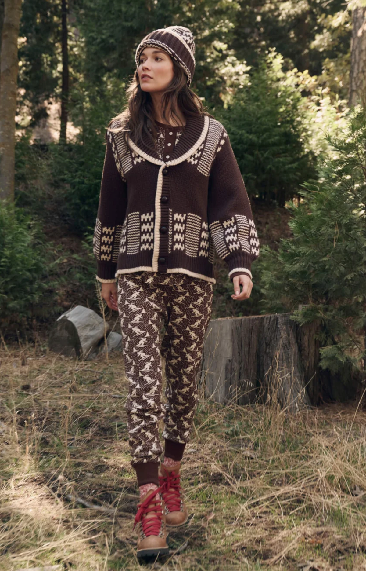 Chalet cardigan walnut cream | The Great | MARKET