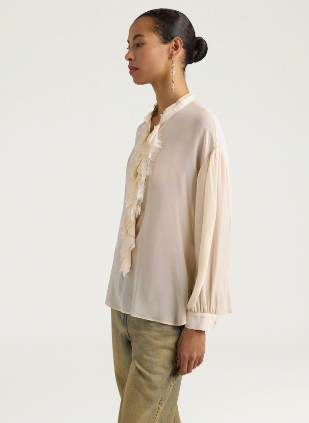 Nelia Blouse cream | Momoni | MARKET