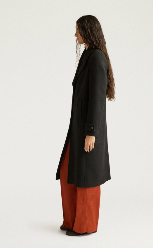 Erik coat black | Momoni | MARKET