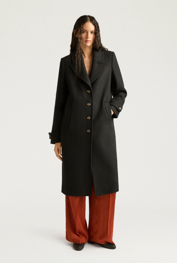 Erik coat black | Momoni | MARKET