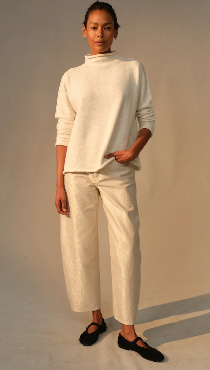 Brennan - Barrel Leg Jean metallic | Frank & Eileen | MARKET