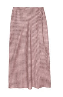 The Tencel Plaid Tie Skirt