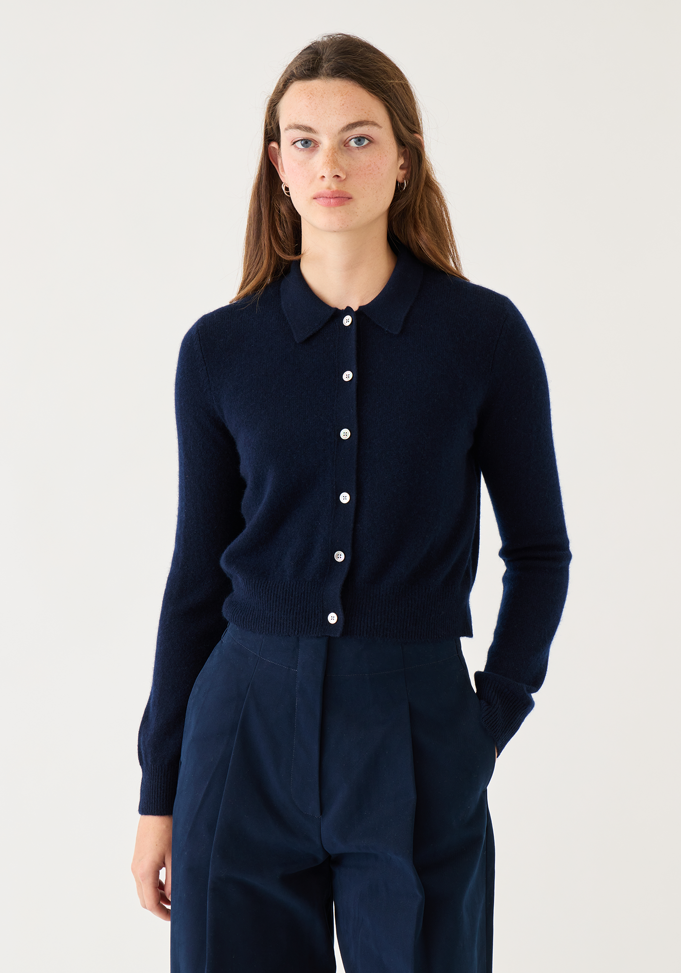 Wendy Cashmere Cardigan navy | Demy Lee | MARKET