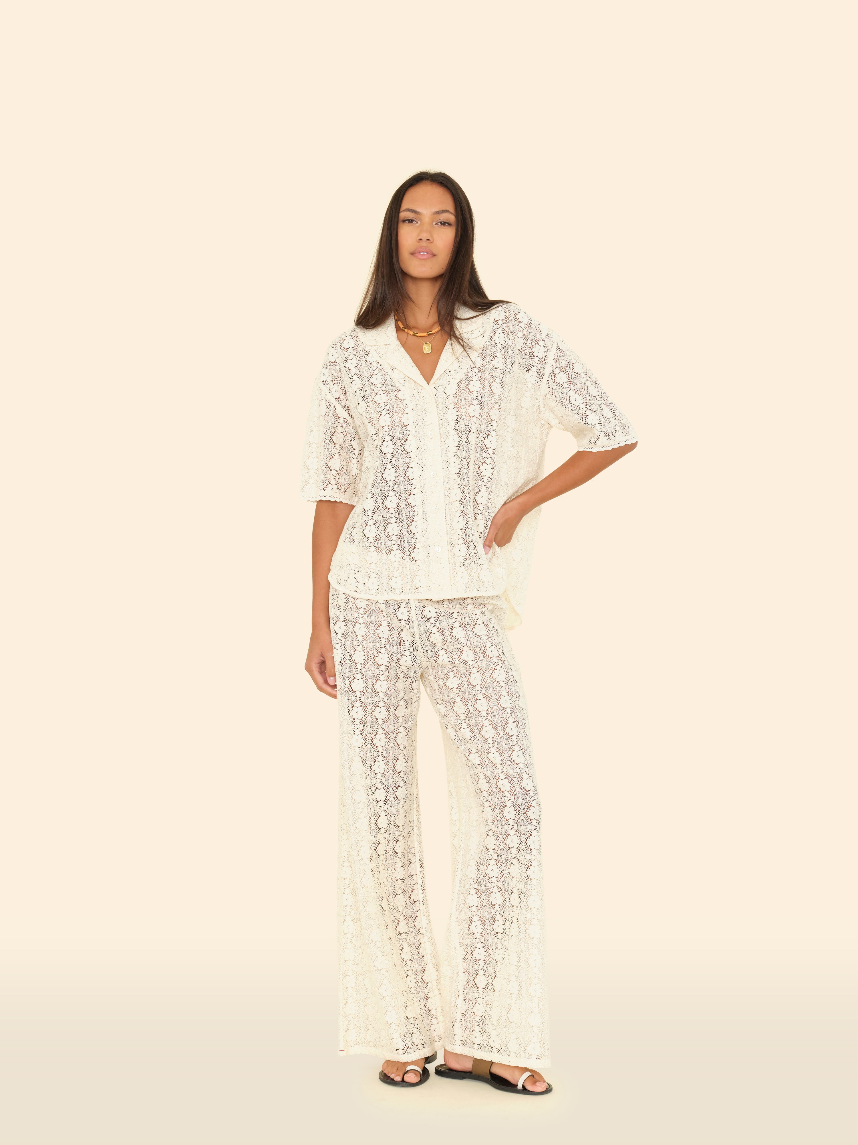 Edessa pant white | Xirena | MARKET