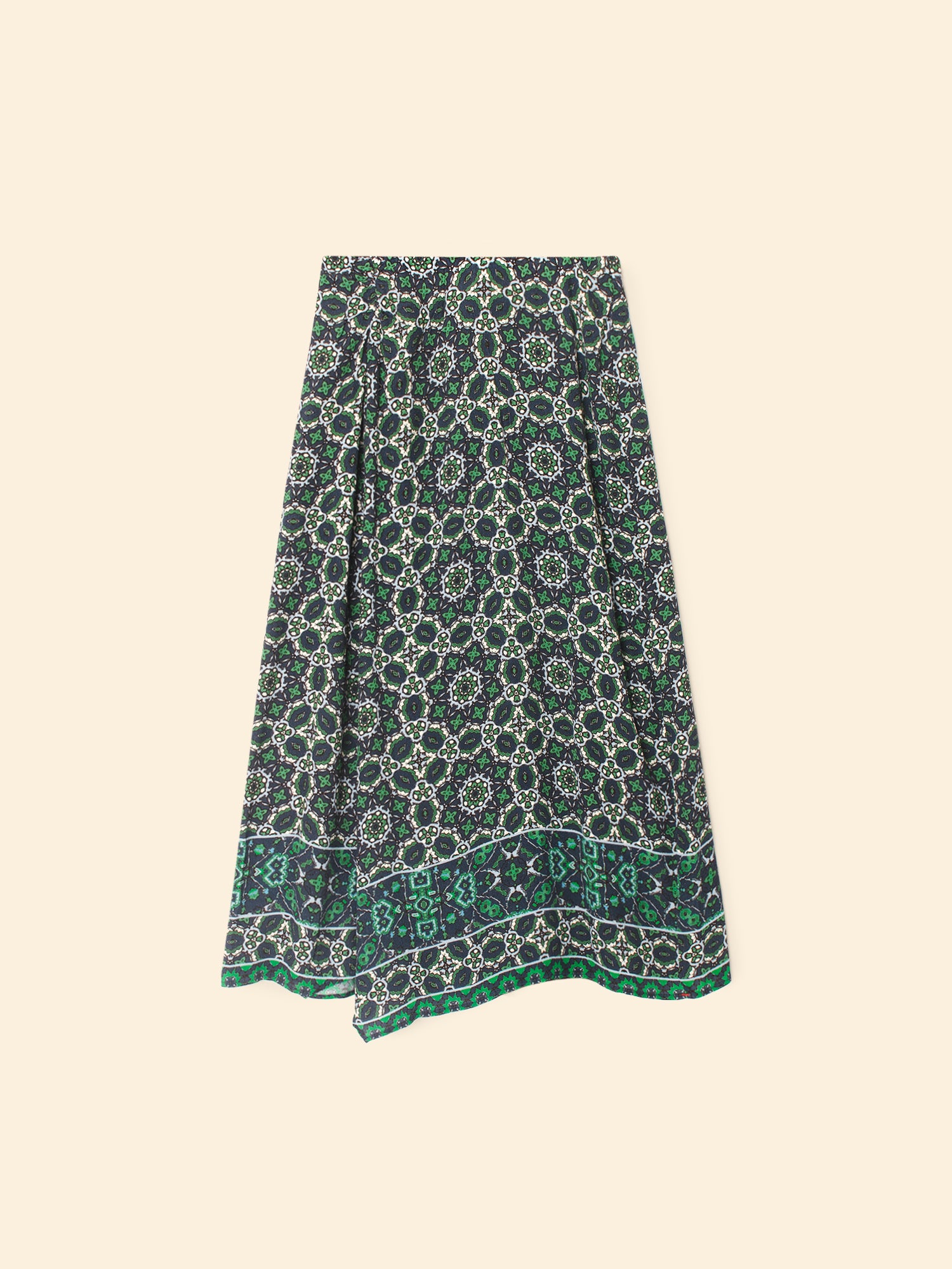 Yana tile print skirt navy | Xirena | MARKET