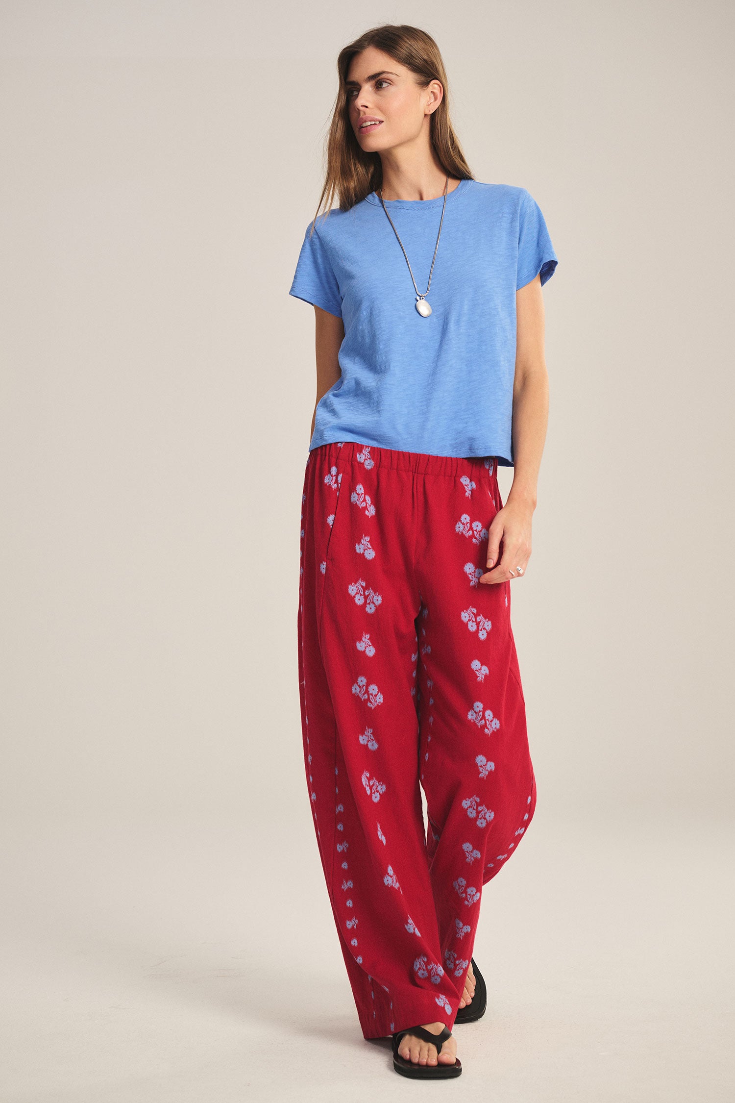 Nellie pant red | Velvet | MARKET
