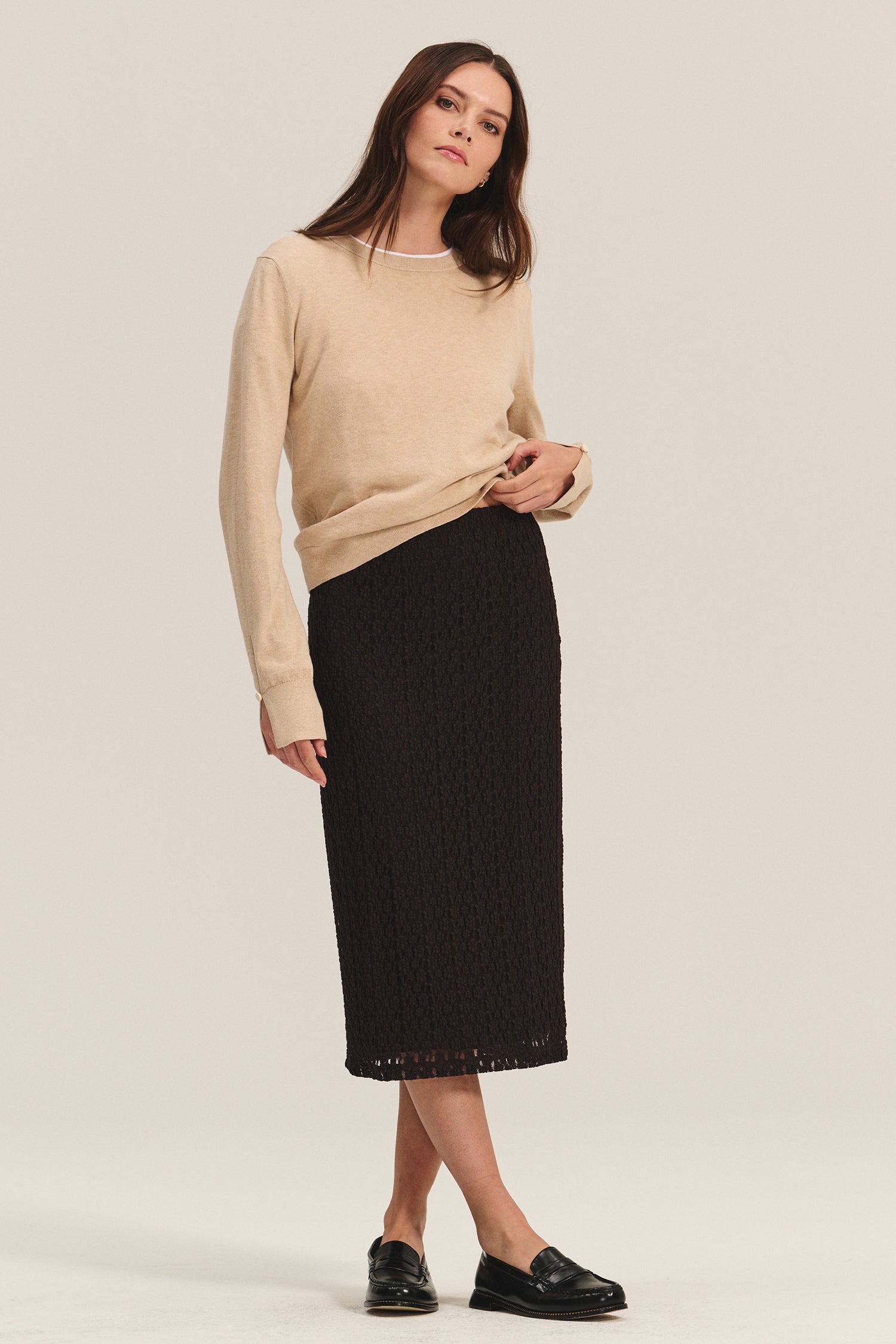Mia skirt black | Velvet | MARKET