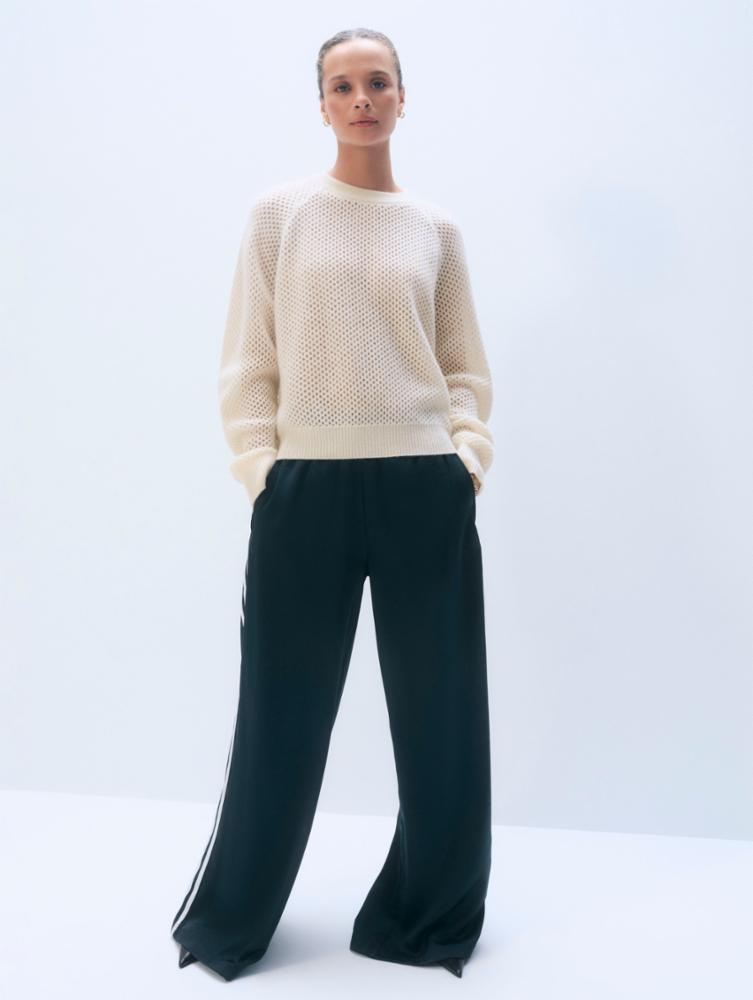 Mesh sweatshirt sft white | W & W | MARKET