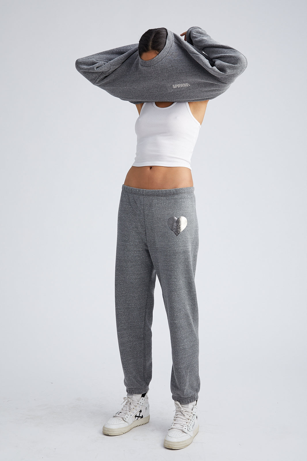 Heart Logo Sweatpants h grey | SPRWMN | MARKET