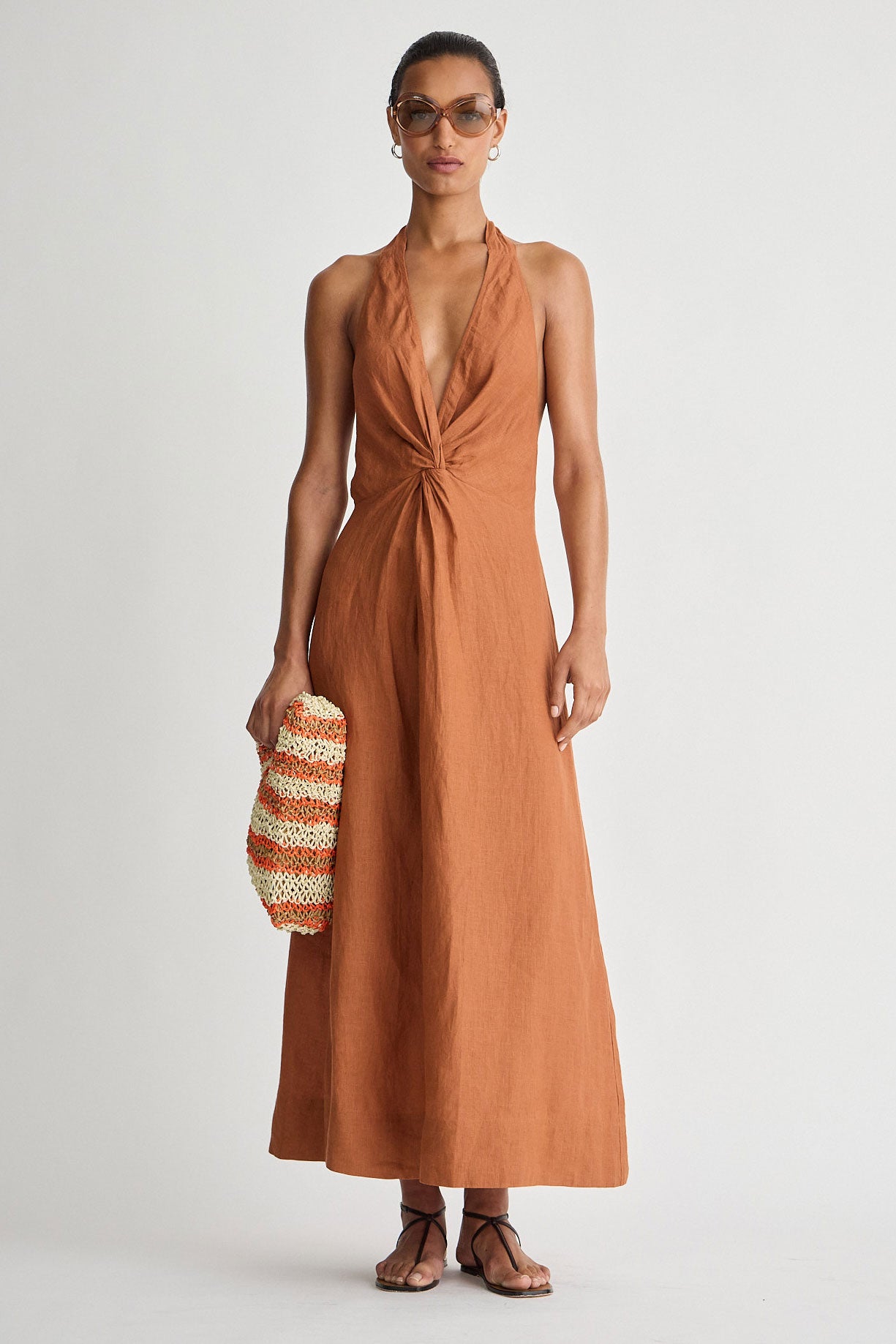 Salome halter maxi harissa | Apiece Apart | MARKET
