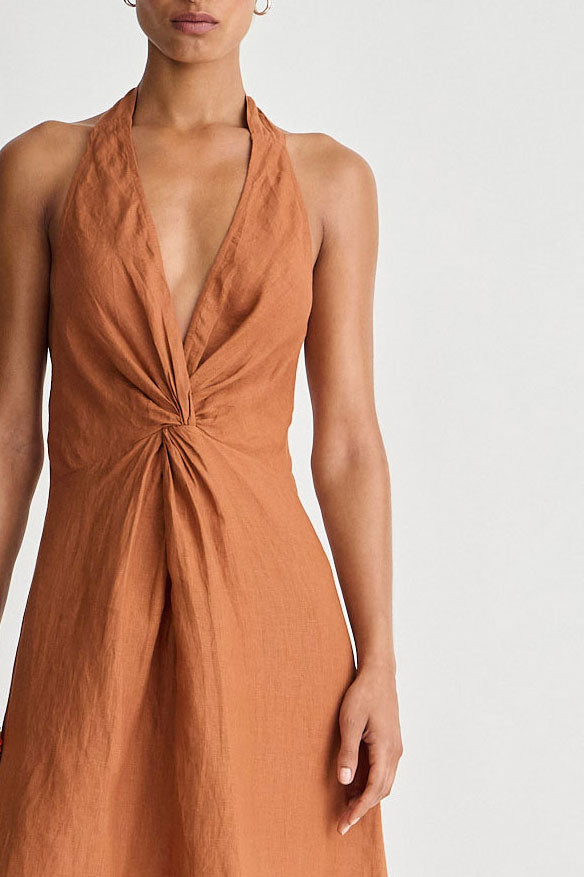 Salome halter maxi harissa | Apiece Apart | MARKET