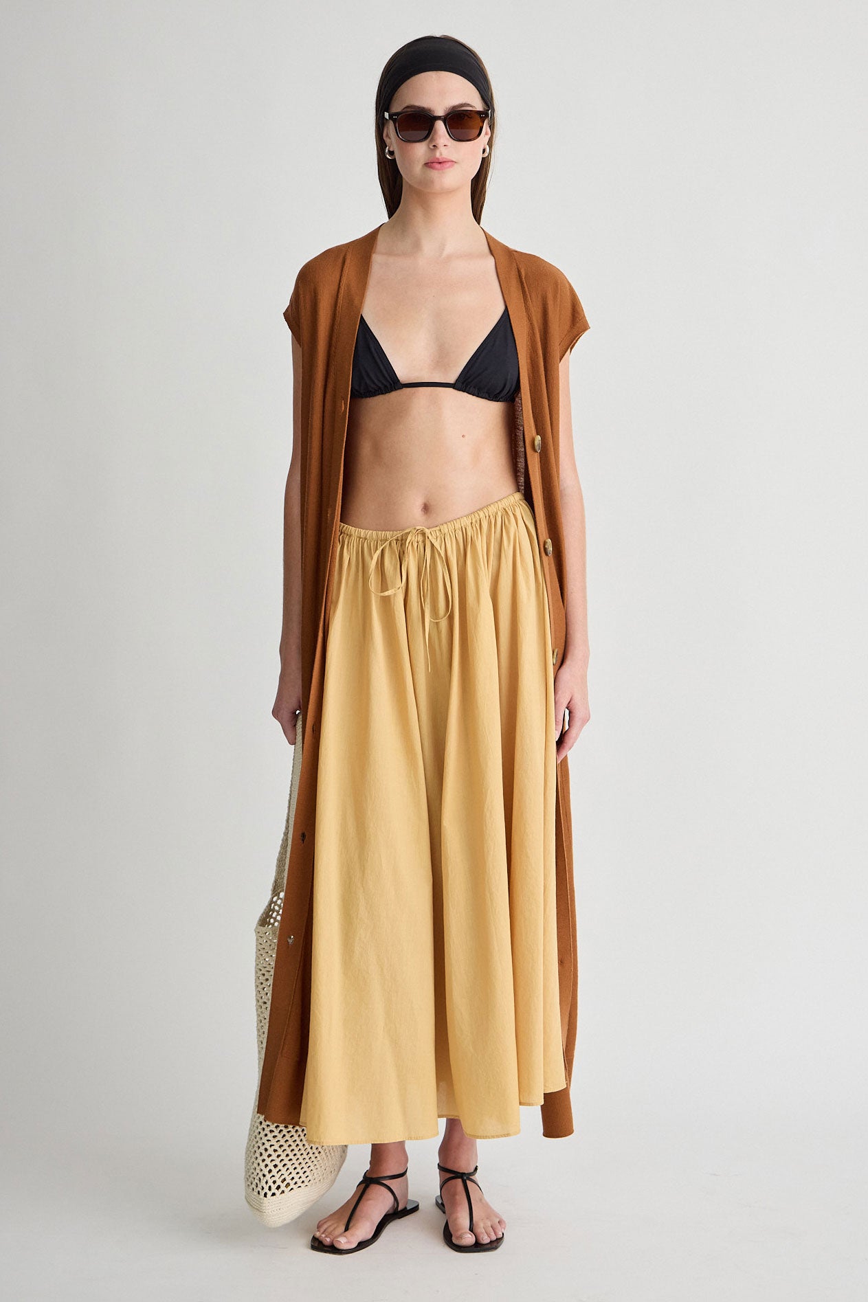 HANNE TIE MAXI SKIRT | Apiece apart | MARKET