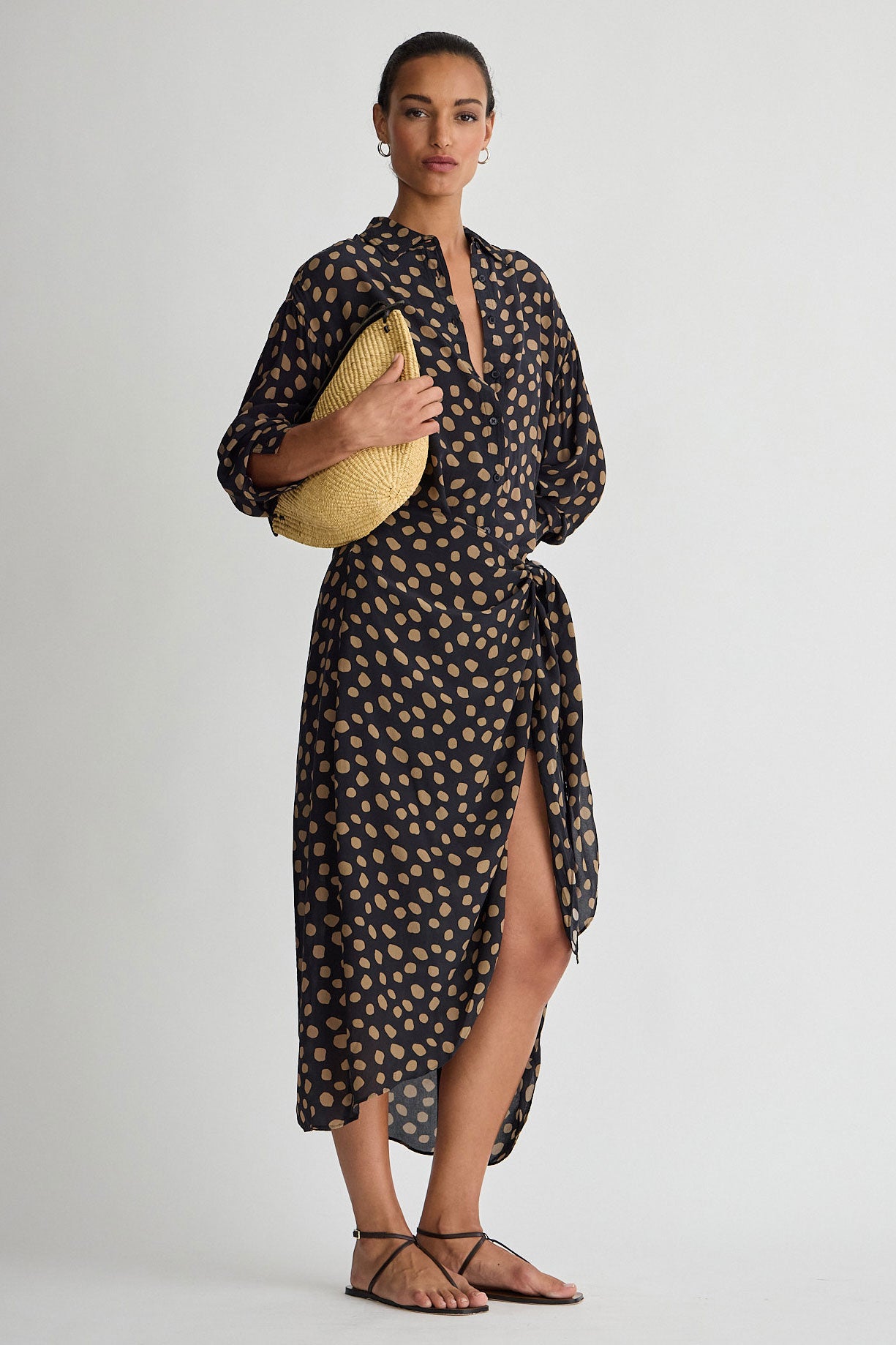 ALESSANDRA SARONG SHIRT DRESS | Apiece Apart | MARKET