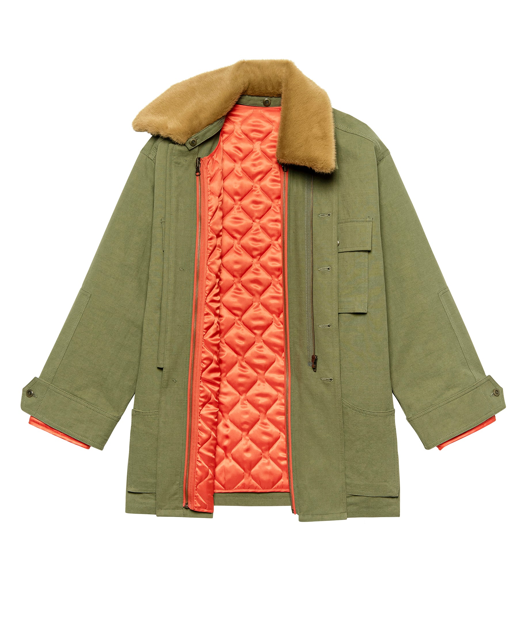 The quilted liner parka army | The Great | MARKET
