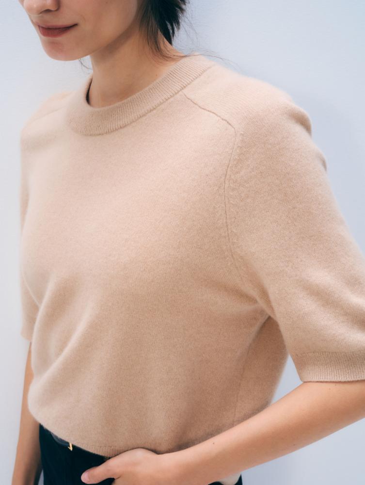 Relaxed T MUTED CAMEL | White & Warren | MARKET 
