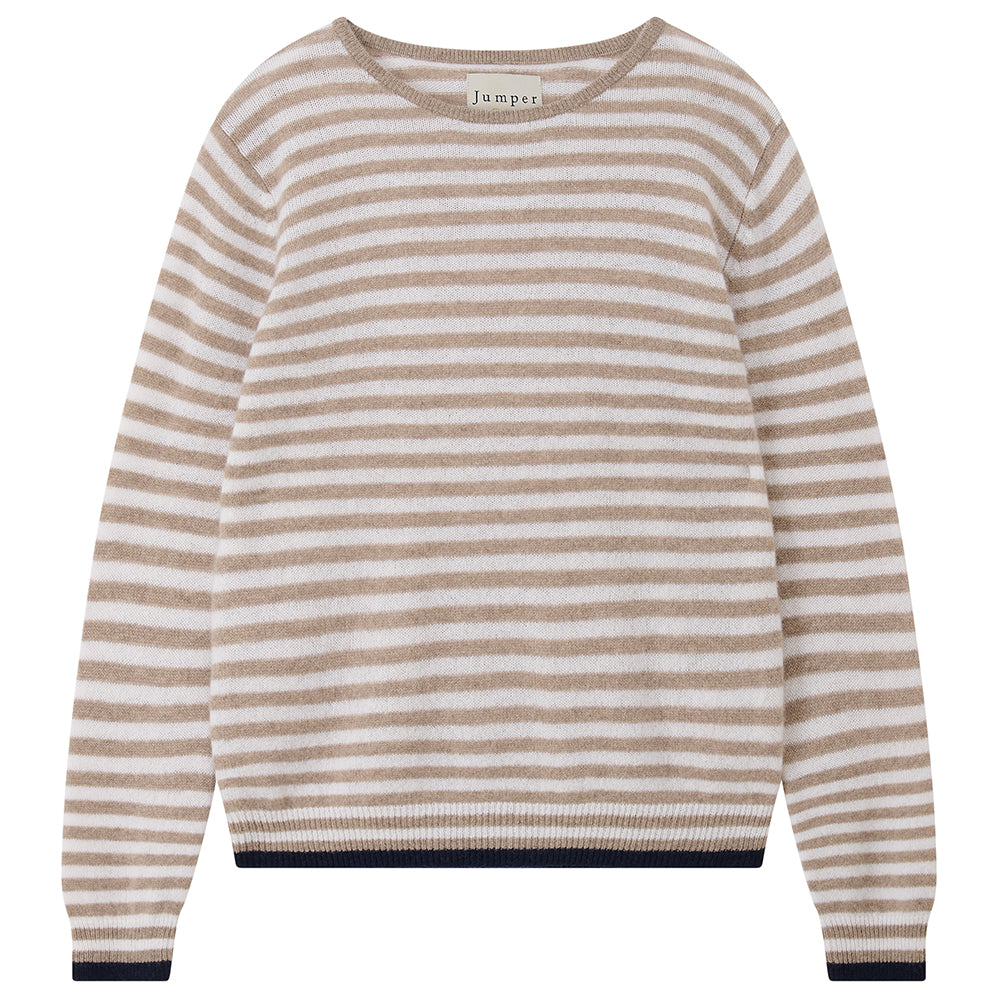 V3_Organic Lt Brown_Lily_New Navylittle stripe | Jumper | MARKET