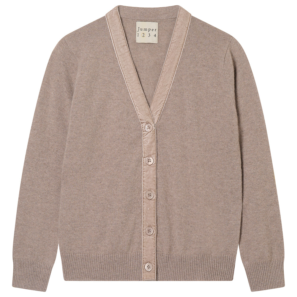 Little Velvet Cardi organic light brown