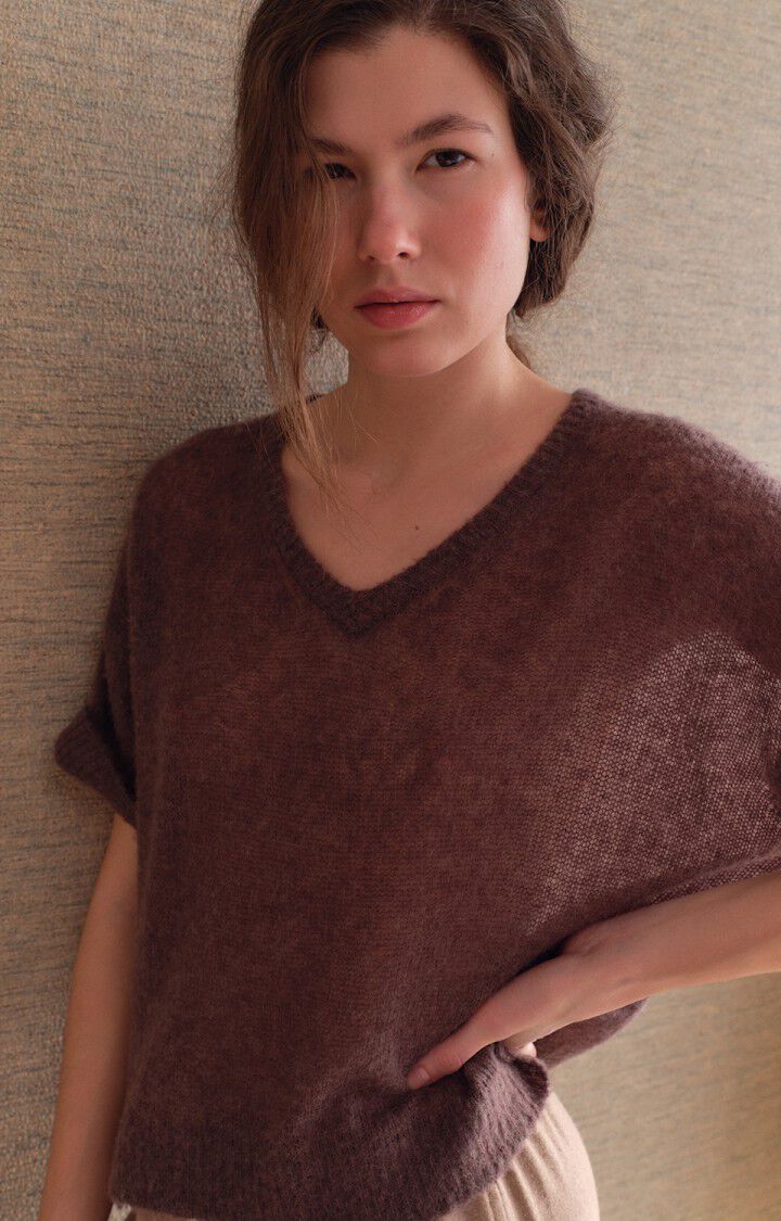 V-neck brown | AMerican Vintage | MARKET