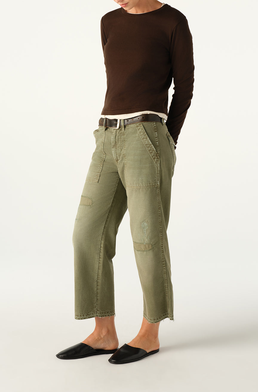 EASY ARMY SLOUCH CROP | MARKET | AMO