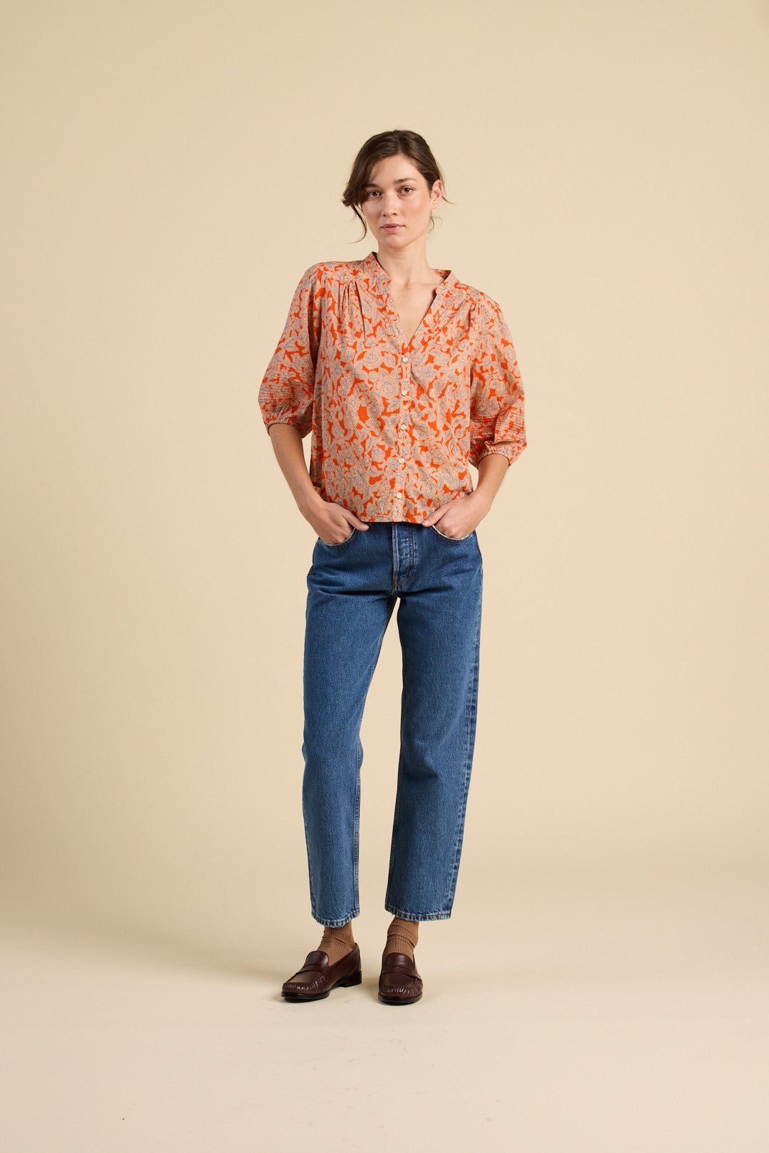  Loren Blouse Vervn | Trovata | MARKET
