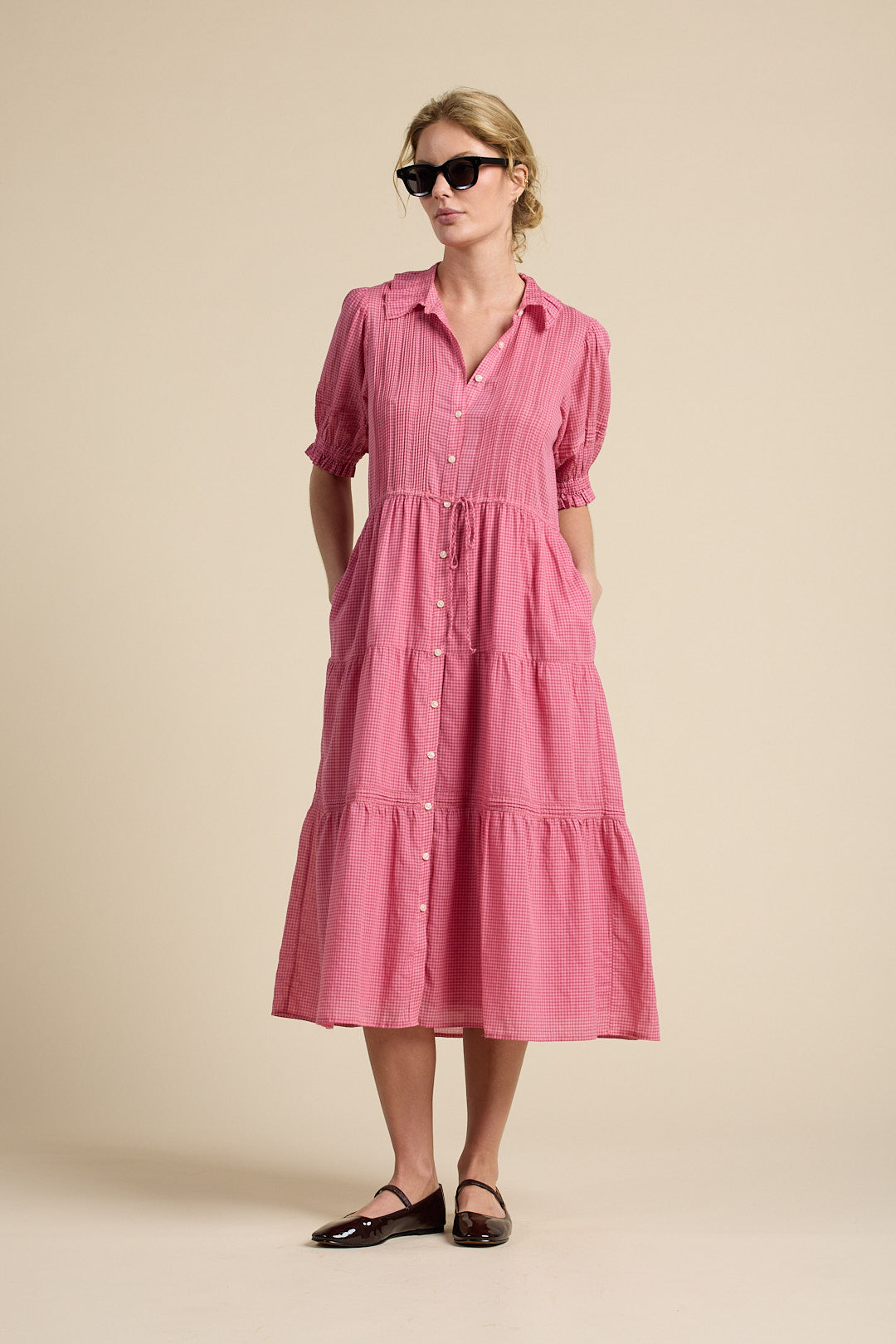 Elodie Dress Rosehip Gingham