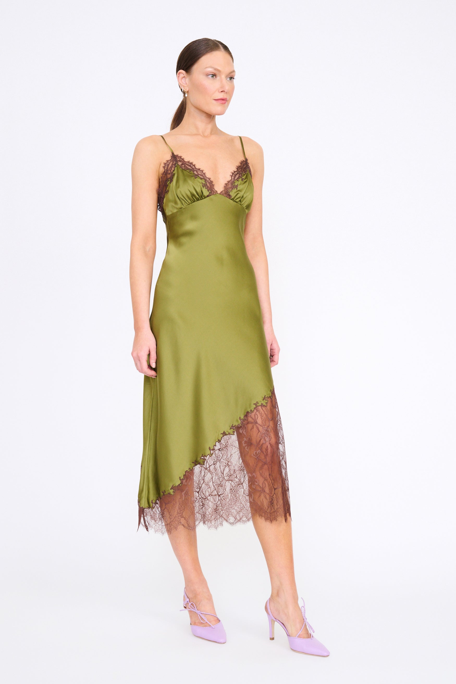 LARA SILK DRESS pear | Staud | MARKET