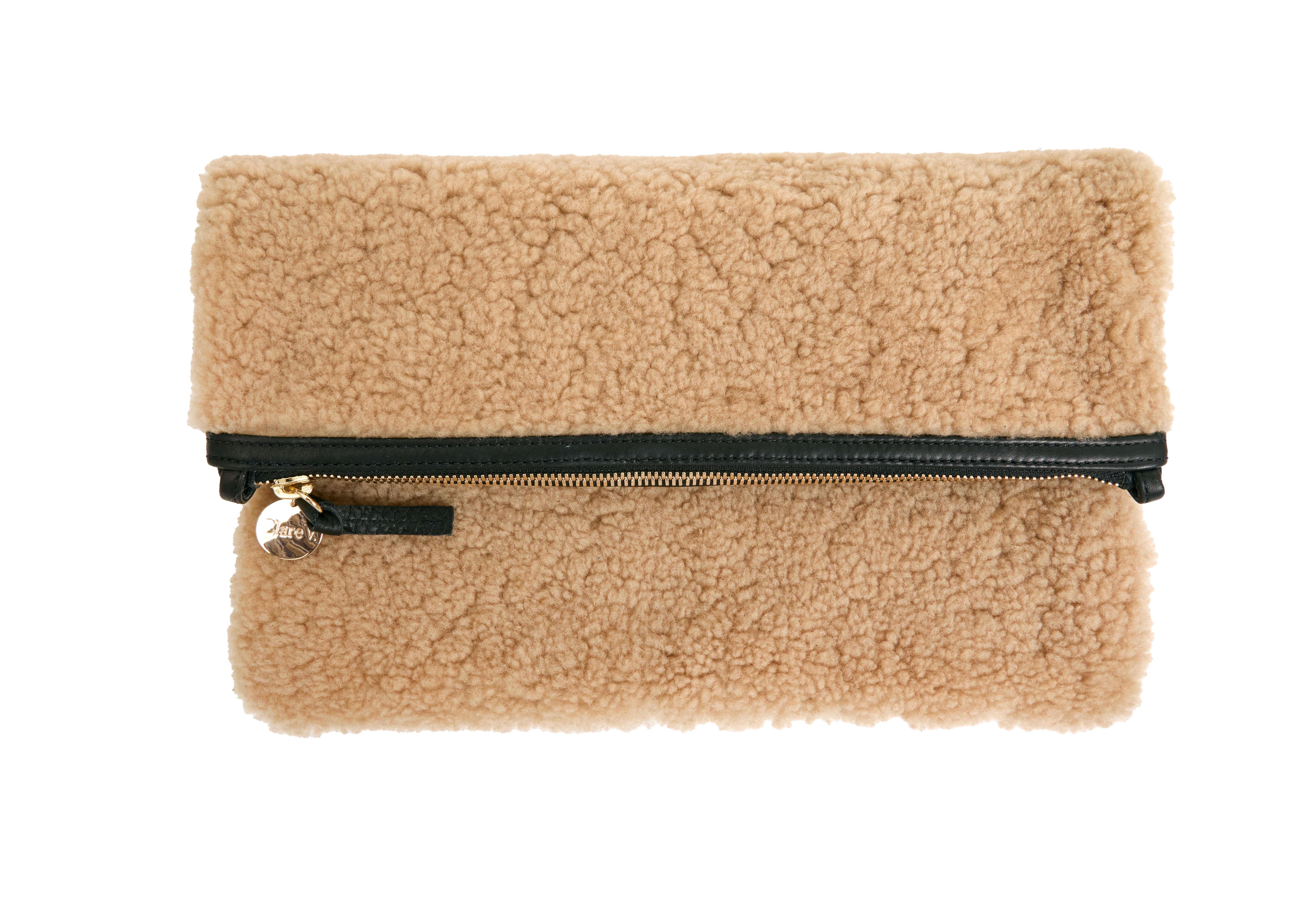 Shearling clutch | Clare V | MARKET