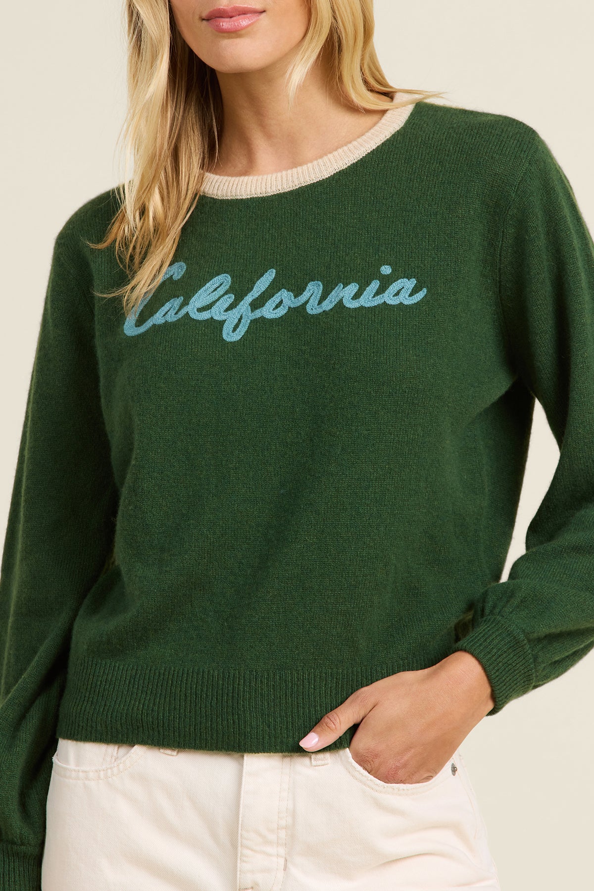 Ryann Sweater Green CA | Trovata | MARKET
