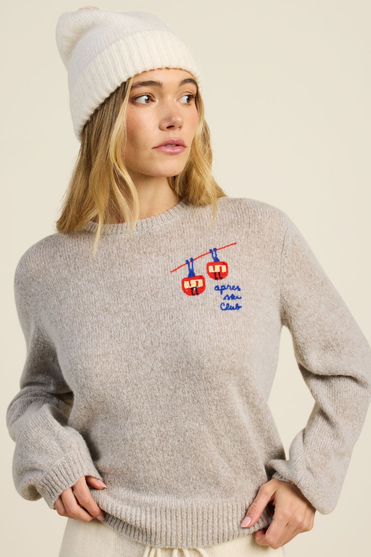 Ryann Sweater Grey-Ski | Trovata | MARKET | Skiing, casual, cold weather