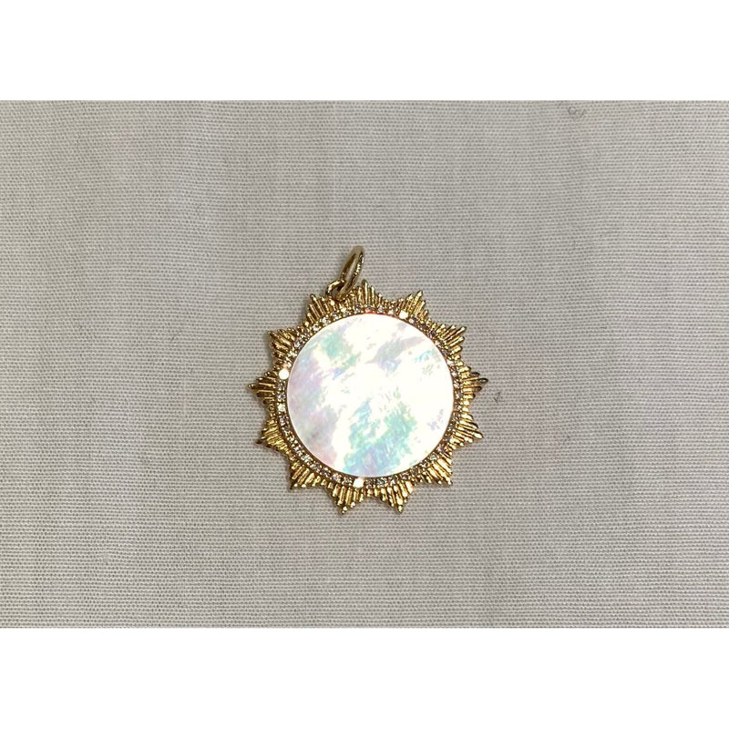Mother of Pearl circle charm