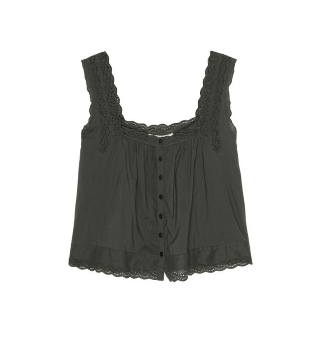 Eyelet tank black | The Great | MARKET
