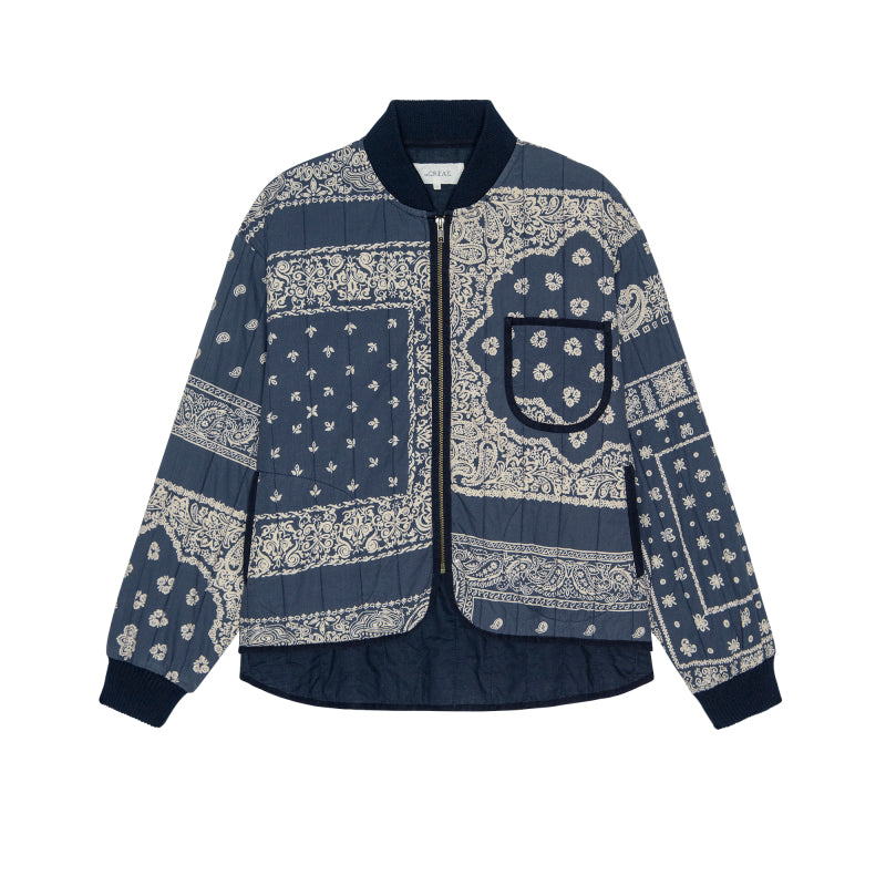 Quilted bomber bandana print | The Great | MARKET