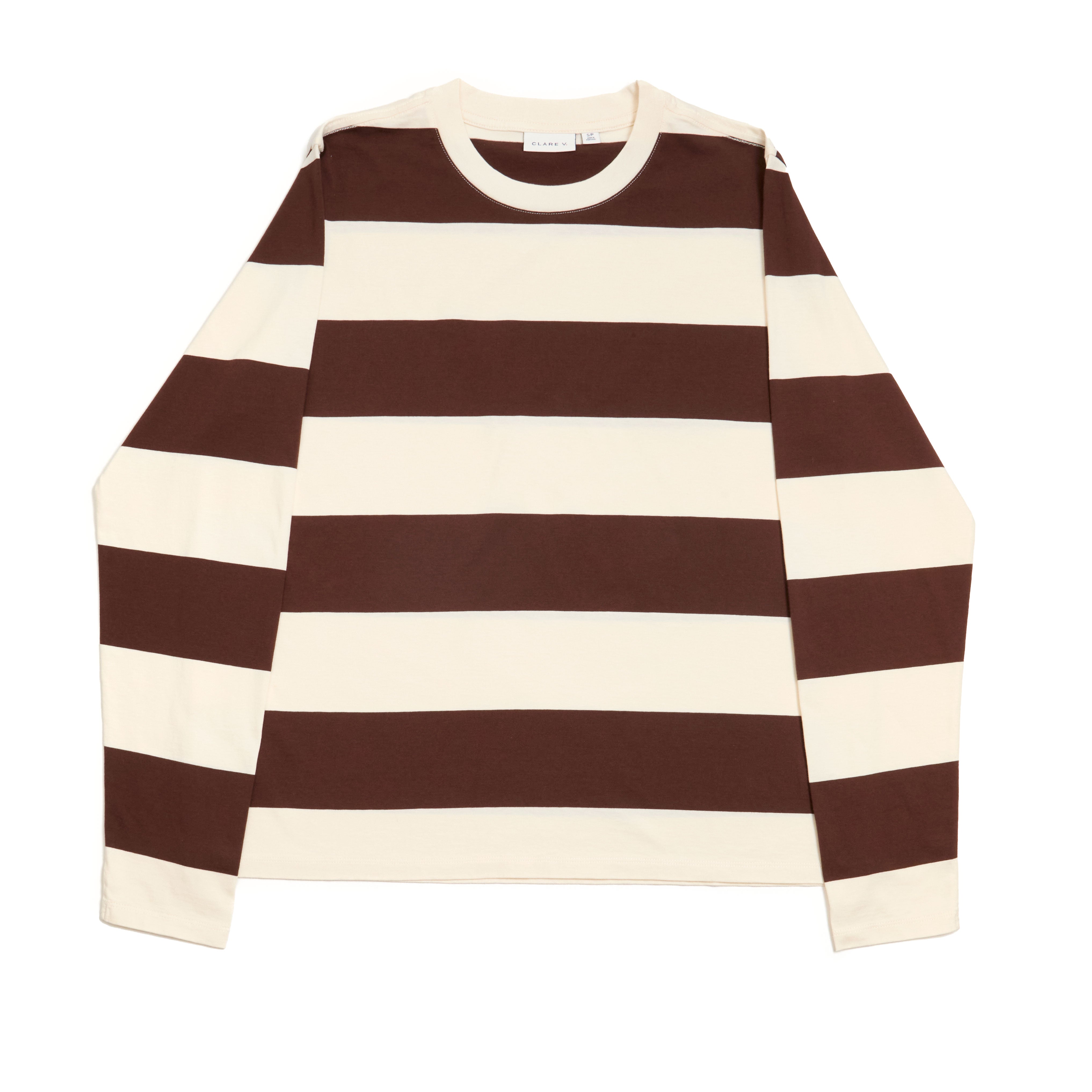 LONG SLEEVE TEE - RUGBY STRIPE | Clare V | MARKET