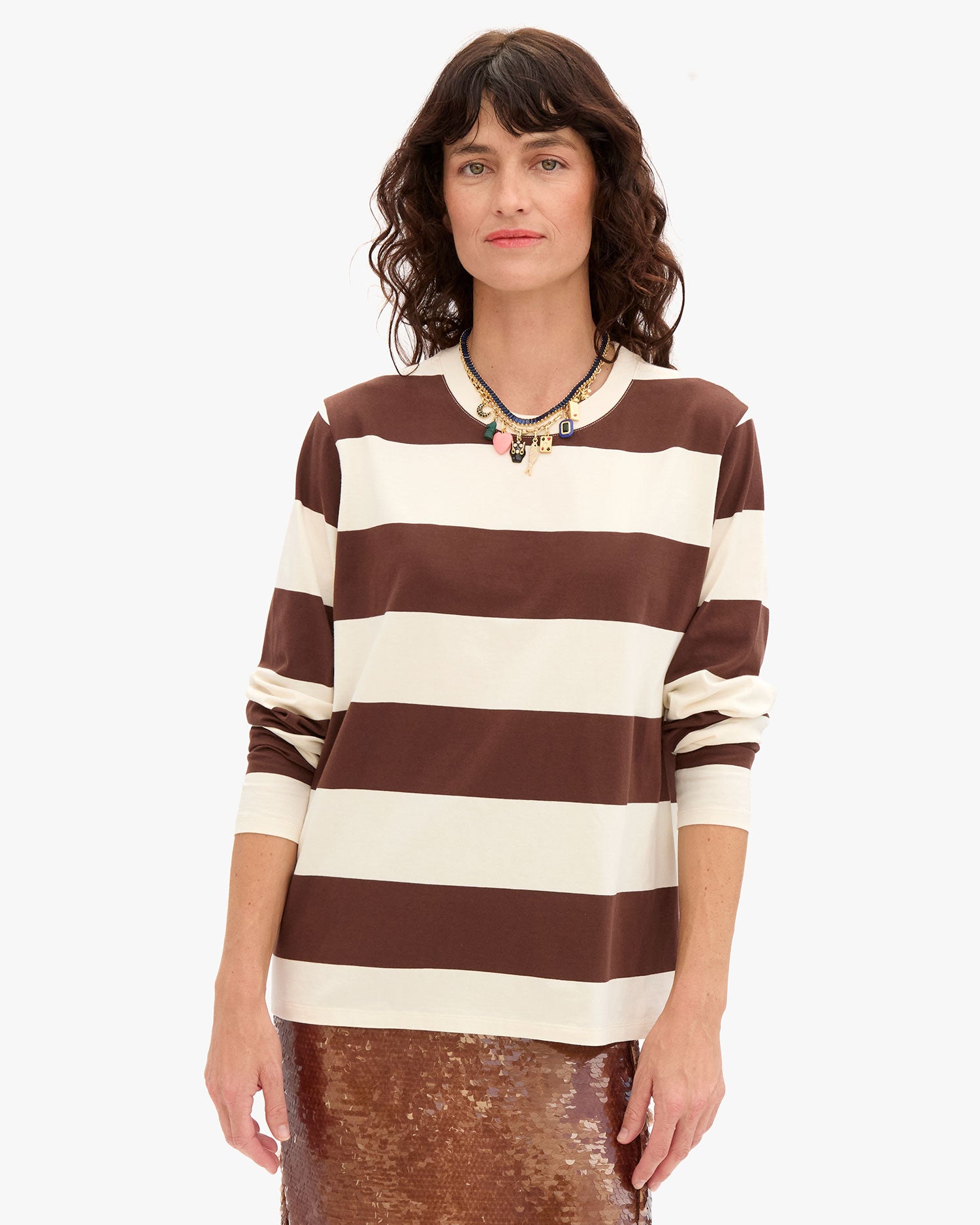 LONG SLEEVE TEE - RUGBY STRIPE | Clare V | MARKET