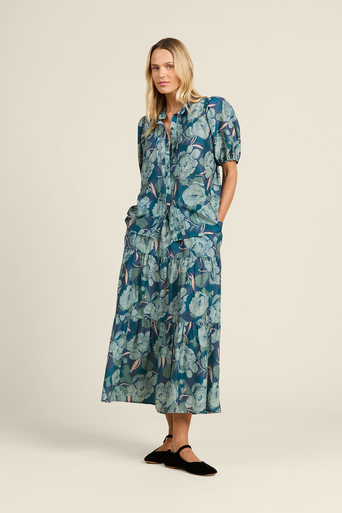 McKenna "C" Skirt  Hushed Meadow | Trovata | MARKET
