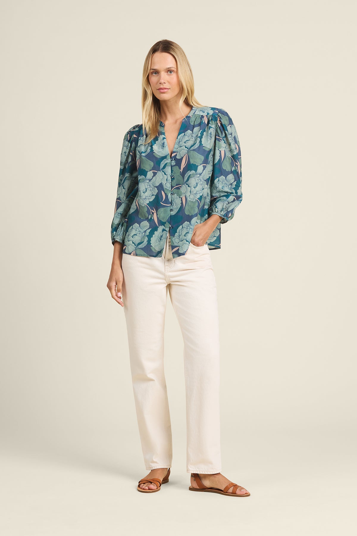 Maisey Blouse  Hushed Meadow | Trovata | MARKET