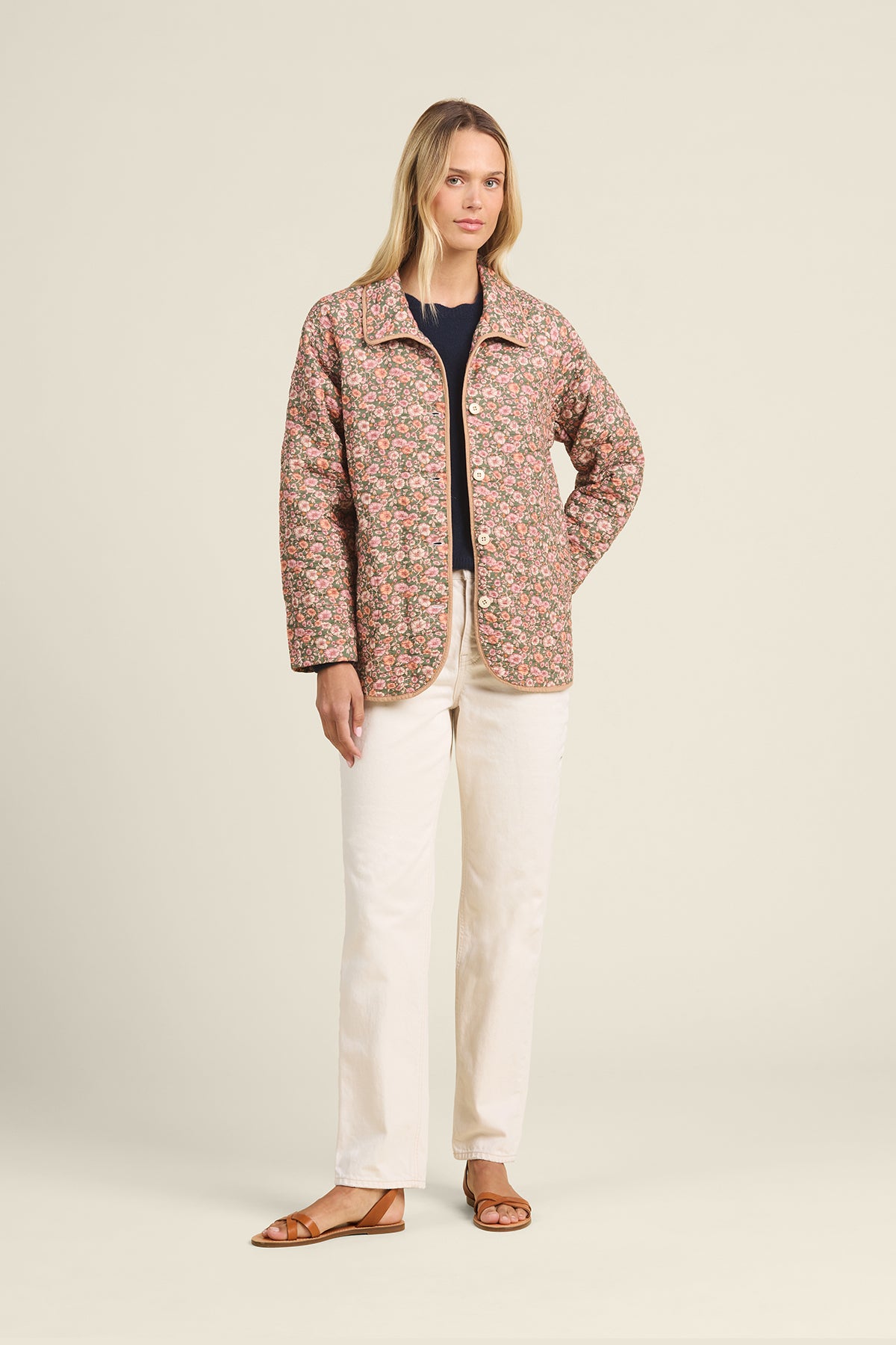 MARKET | Trovata | Ginny Quilted Jacket Marigold Mistral
