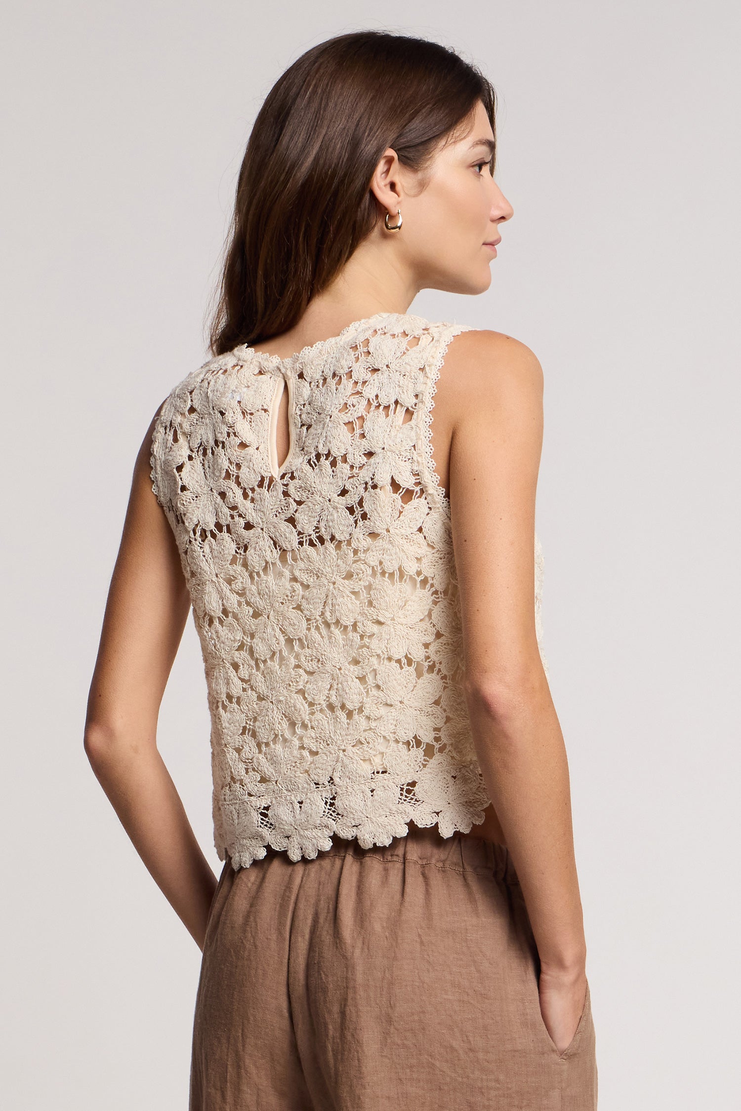Open lace top | Velvet | MARKET