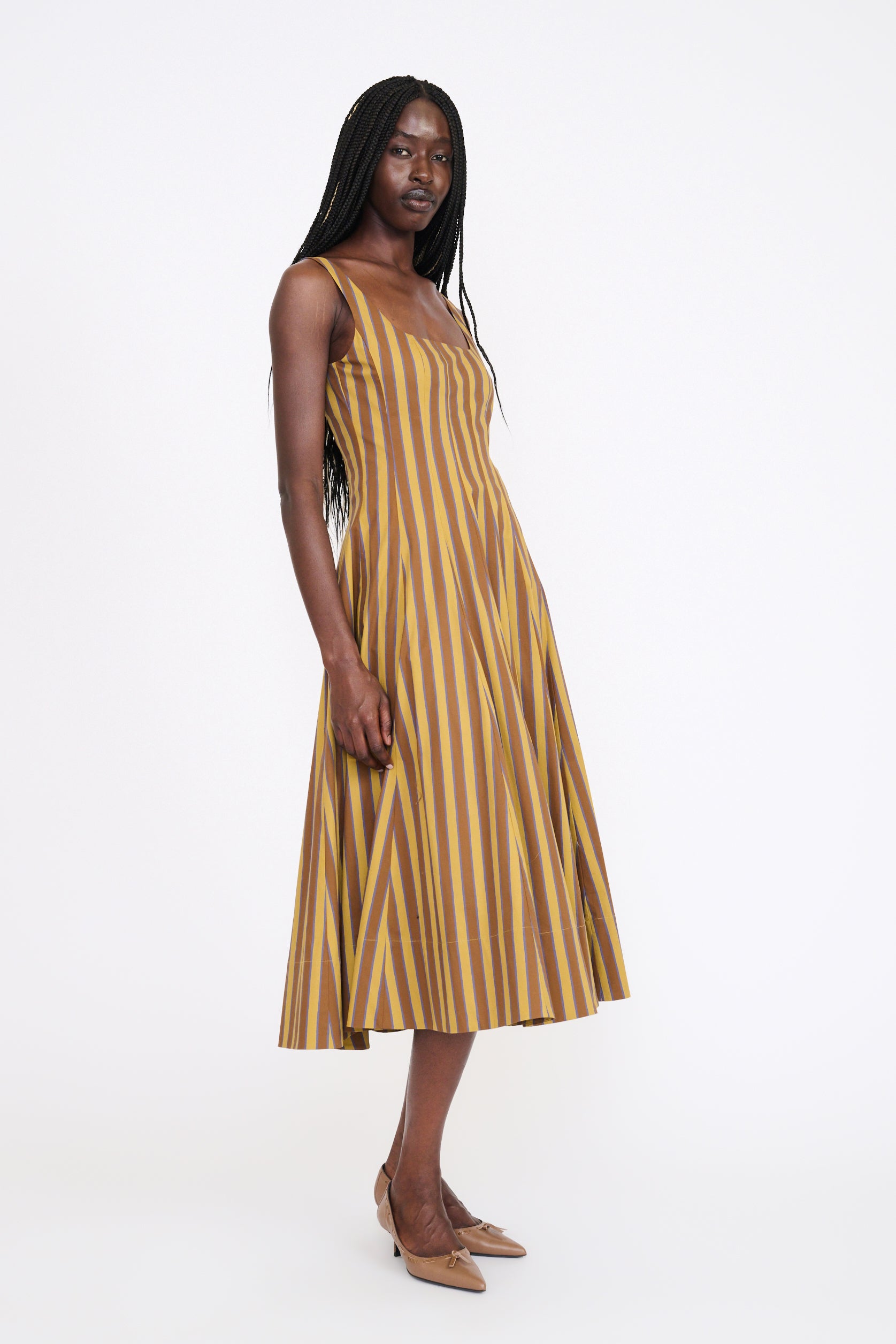 WELLS DRESS | Staud | Stripe 