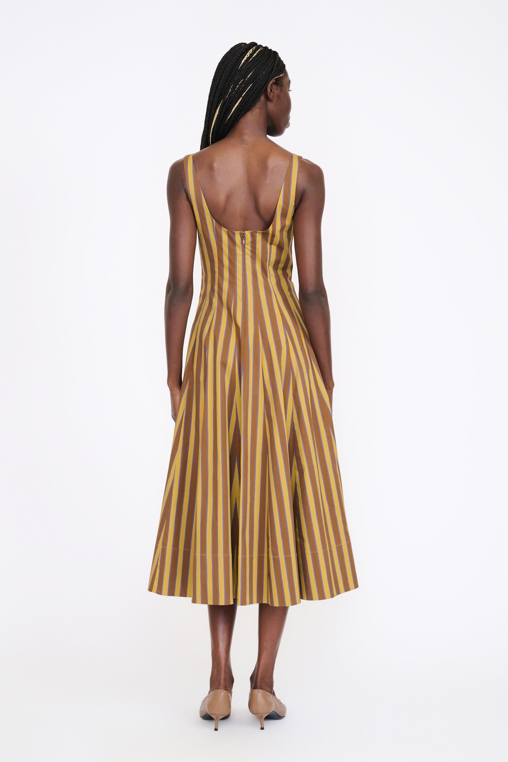 WELLS DRESS | Staud | Stripe 