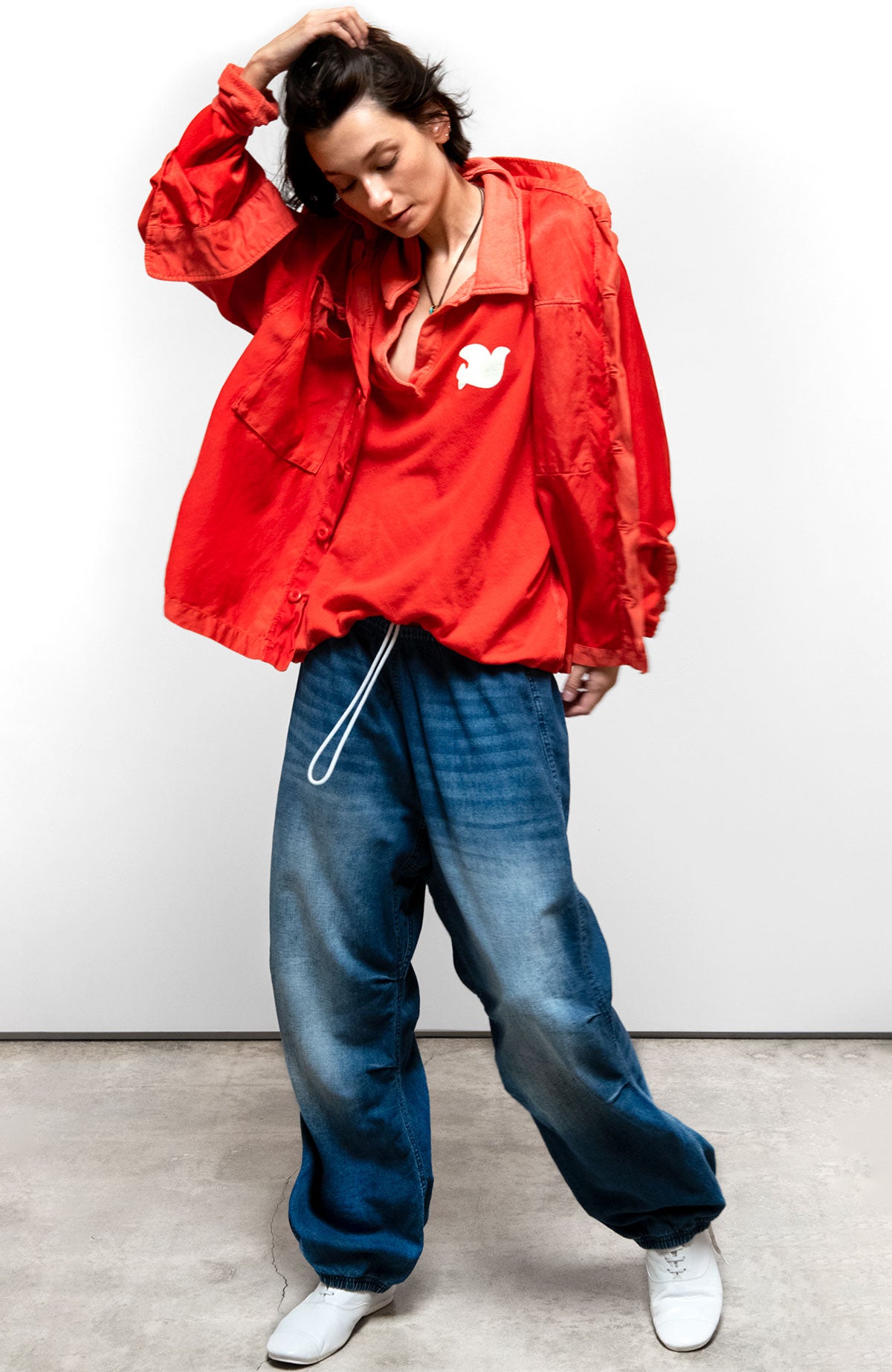 INDIGO WORKSHOP/UNIFORM LOOSE DRAWCORD BIGGY PANT | Freecity | MARKET
