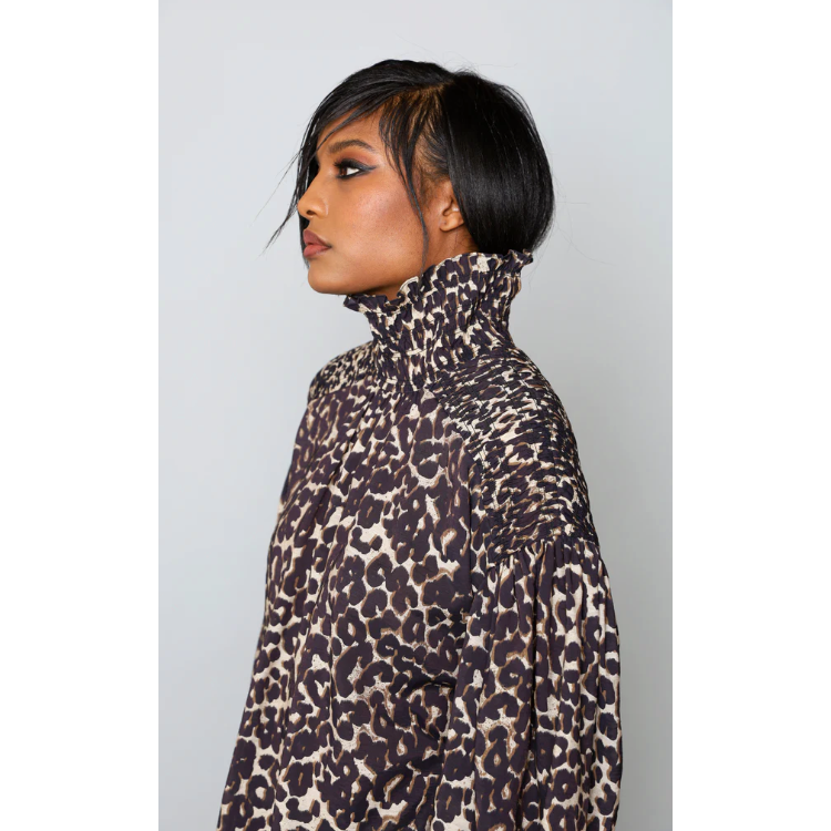 High Neck Blouse - MARKET