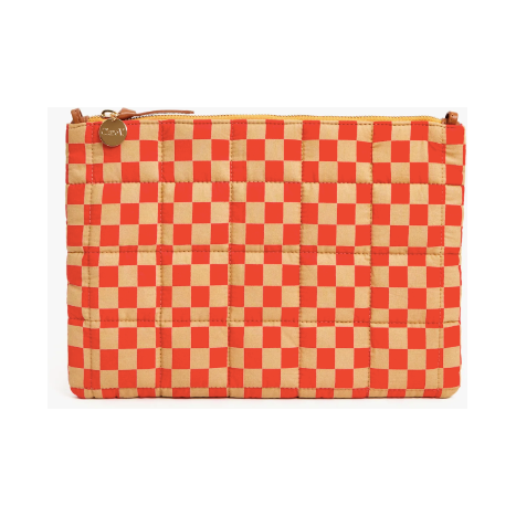 Flat quilted Clutch